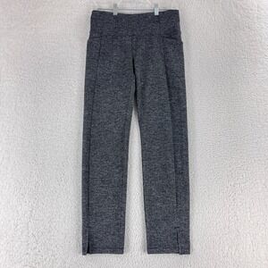 Athleta‎ Gray Leggings Womens Size Small Herringbone Mercer Pull On Split Hem